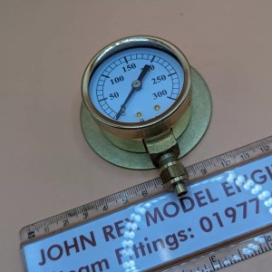 2" Diameter Flanged 1/8 BSP Pressure Gauge for Steam Engine