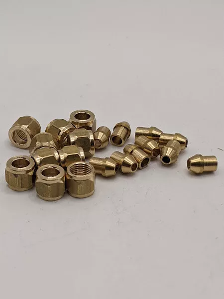 Steam Engine 5/32 Pipe Nuts & Nipples (1/4 x 40) - Image 2