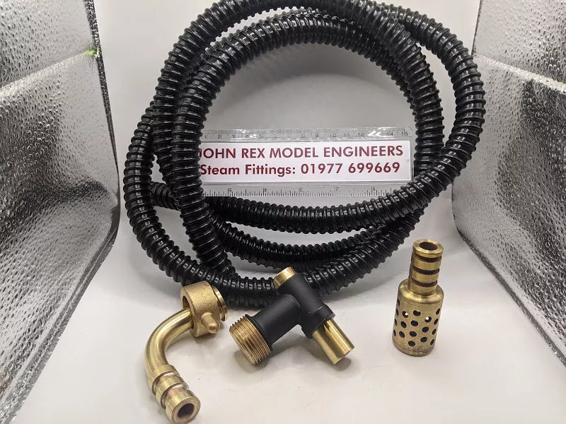 4" Scale Live Steam Water Lifter/Hose/Strainer