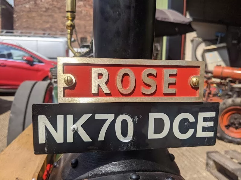 Brass CNC Nameplate Manufacturing Service for 4" Live Steam Traction Engines - Image 3