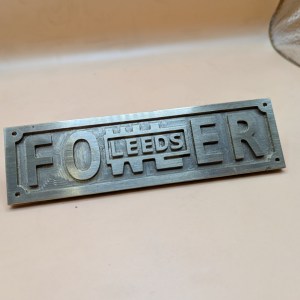 4" Scale Fowler Nameplate